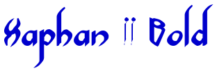 Xaphan II Bold шрифт